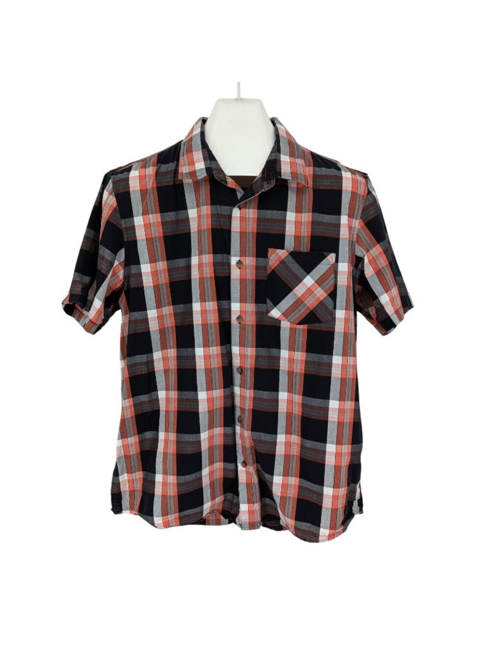 Oakley Tartan Plaid Button Up Shirt‎ Skater Surf Casual Streetwear Woven Large